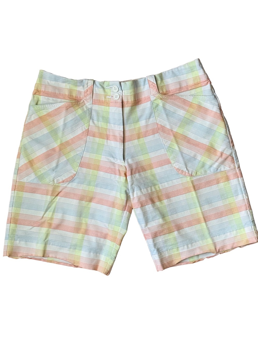 Nike Golf Women's Pastel Plaid Shorts Size 4